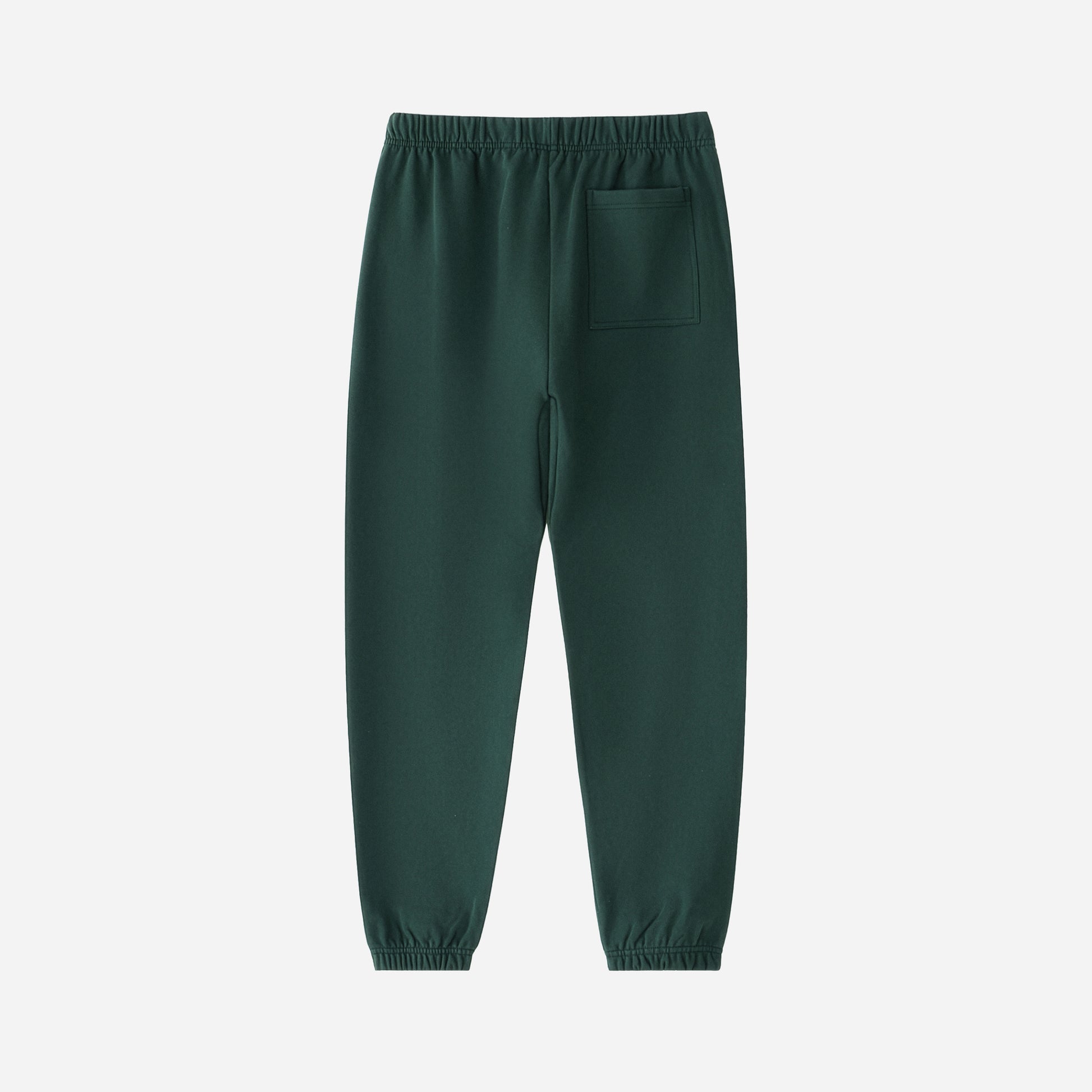 Green pants on a light gray background