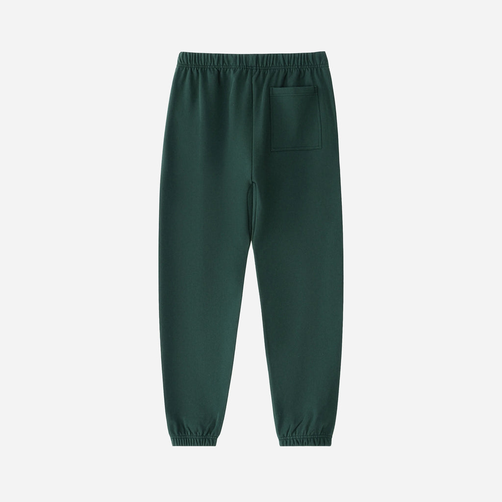 Green pants on a light gray background