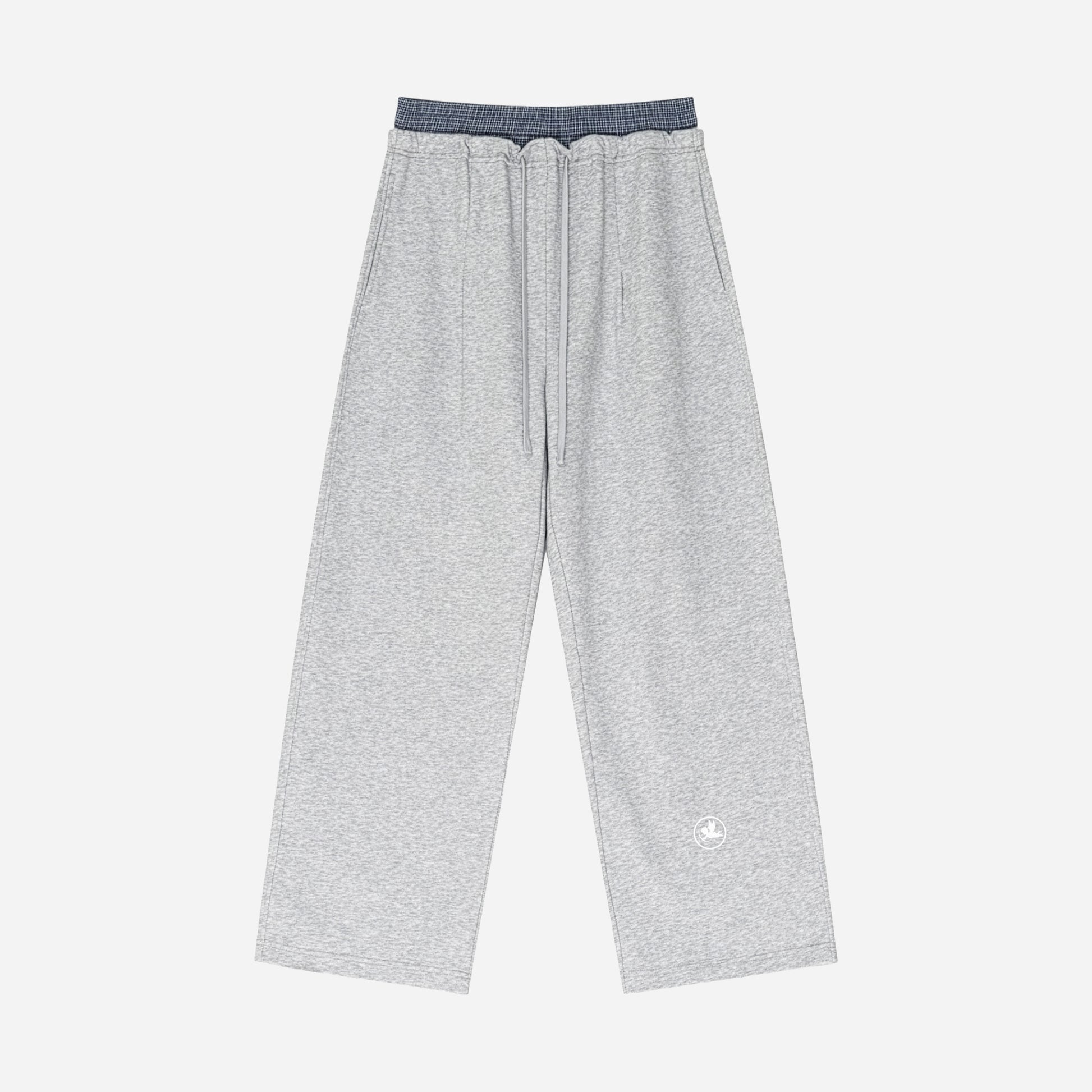 Gray sweatpants on a white background