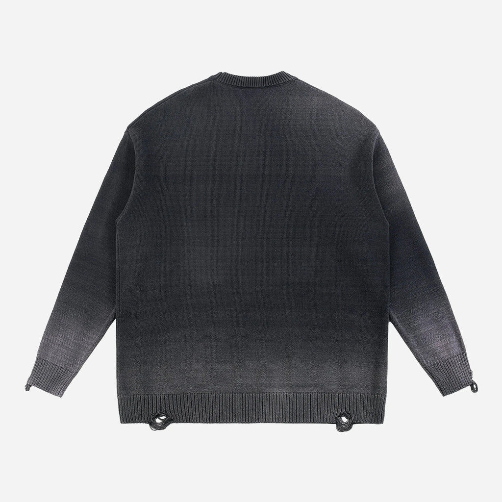Dark gray sweater by VENT D'HIVER on a light gray background