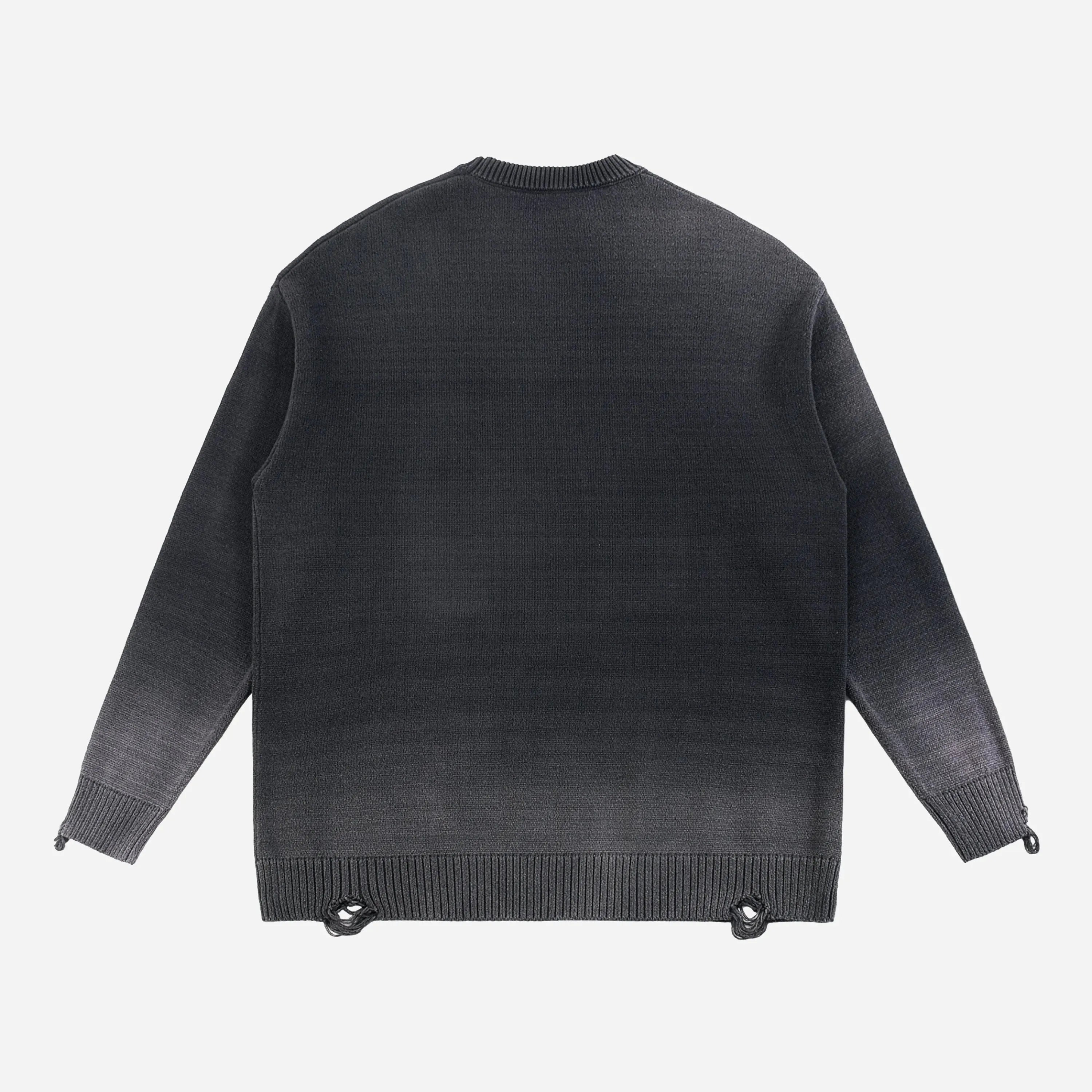 Dark gray sweater by VENT D'HIVER on a light gray background