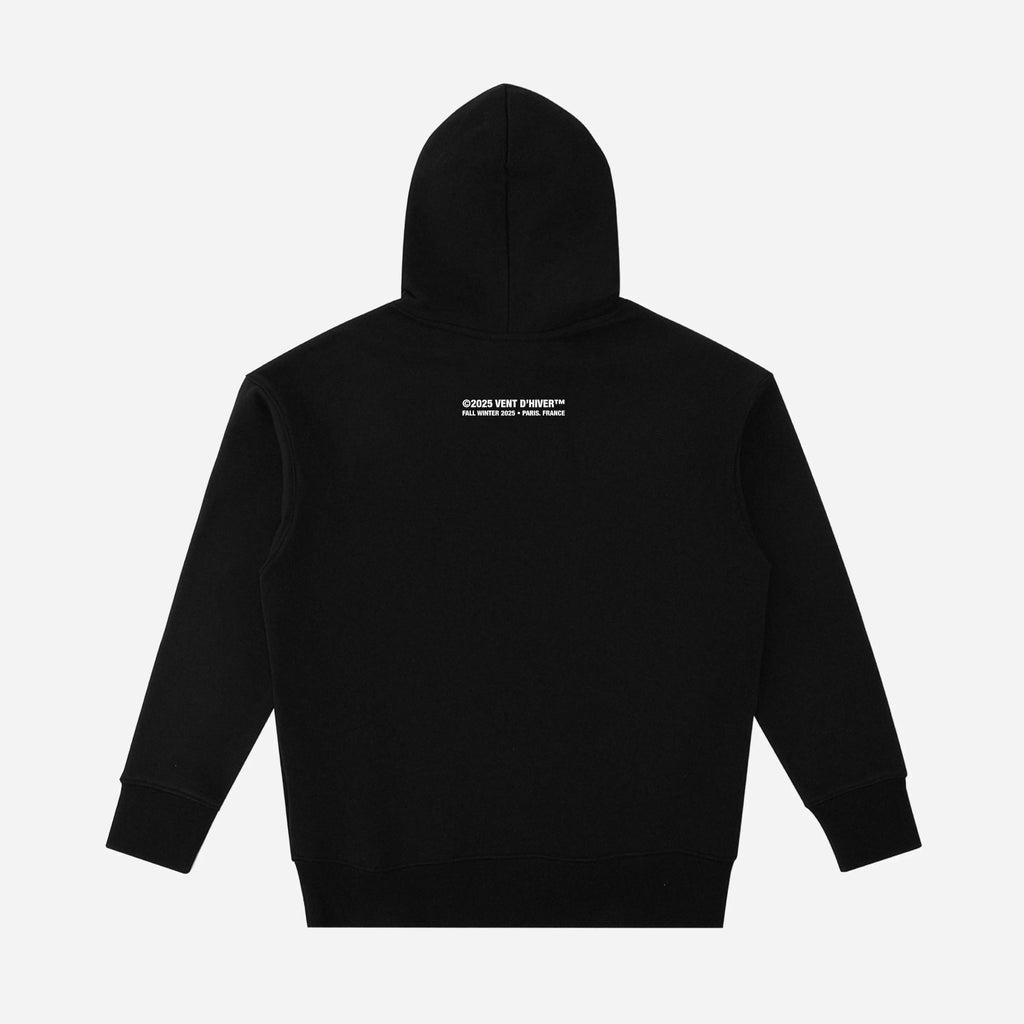 Black hoodie on a white background