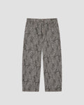 VENT D'HIVER™ Weird Leopard Denim featuring an all-over gray leopard print, wide-leg fit, and premium heavyweight cotton construction.