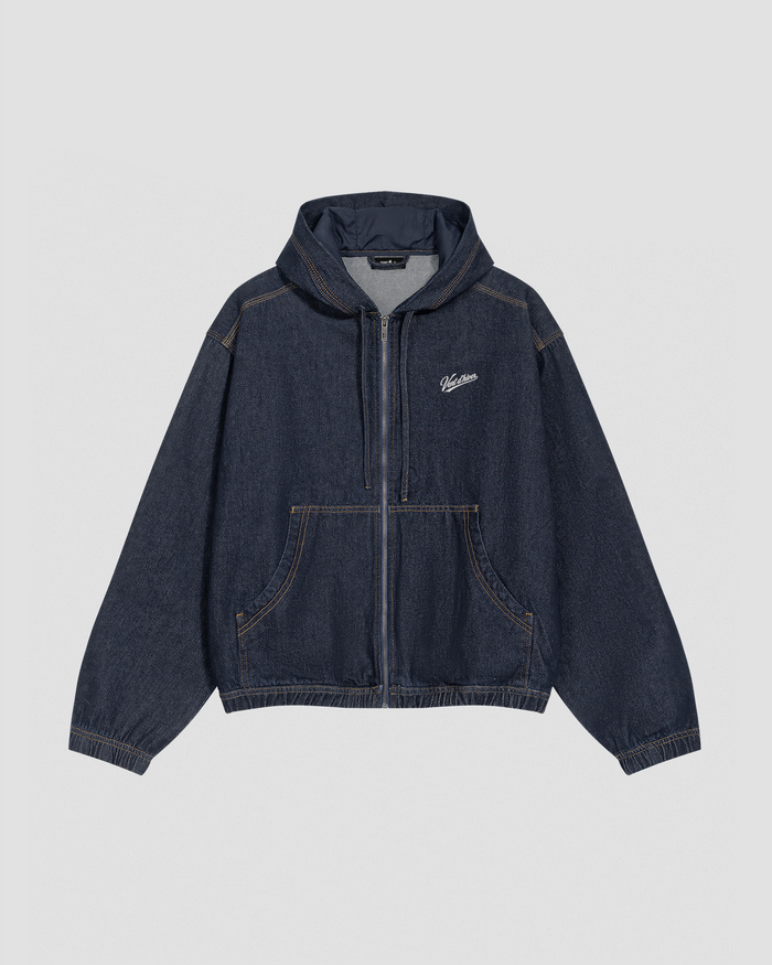 AIRLINER DENIM HOODED JACKET
